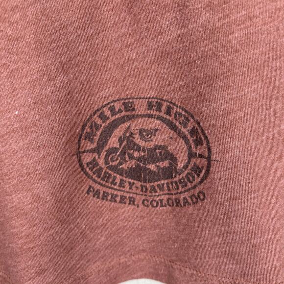 Harley Davidson Womens Mile High Graphic Ride with Passion Parker Colorado Shirt - Picture 3 of 8